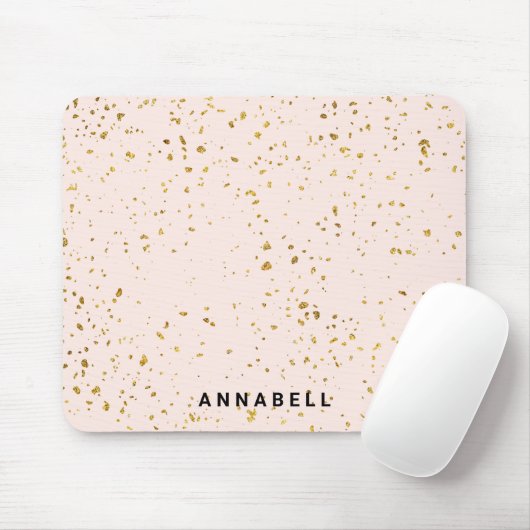 Blush Gold Spritzer, modern, Salon Mousepad (Mit Mouse)