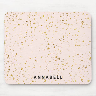 Blush Gold Spritzer, modern, Salon Mousepad