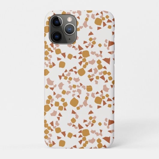 Blush Gold Terrazzo Minimal moderne Case-Mate iPho iPhone Hülle (Rückseite)