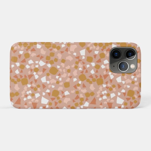 Blush Gold Terrazzo Modernste Technik Case-Mate iPhone Hülle (Rückseite (Horizontal))