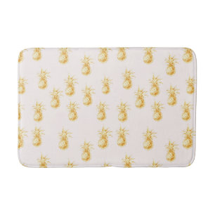 Blush Gold Tropische Ananas Badematte