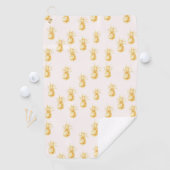Blush Gold Tropische Ananas Golfhandtuch (Insitu)