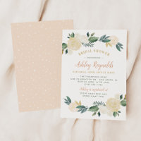 Blush Gold und Green Floral Wedding Brautparty