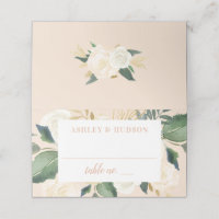 Blush Gold und Green Floral Wedgram