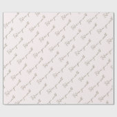 Blush & Gold vor der Hochzeit Geschenkpapier (Flach)