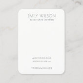 Blush-Gold-Wasserfarben-Logo 2 Ohrenanzeige Visitenkarte (Rückseite)