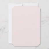 Blush & Gold Whimsical Script Einladung (Rückseite)