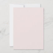 Blush & Gold Whimsical Script Einladung zur Hochze (Rückseite)