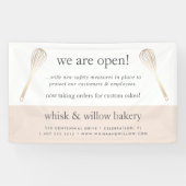 Blush & Gold Whisky Bakery Business Wiederbelebung Banner (Horizontal)