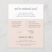 Blush & Gold Whisky Bakery Business Wiederbelebung Flyer (Vorne)