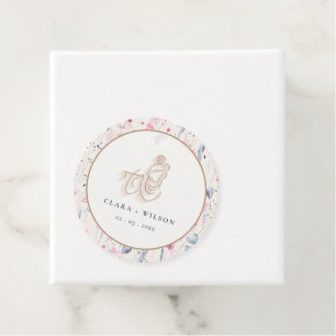 Blush Gold Wildblume Krishna Indian Wedding Geschenkanhänger