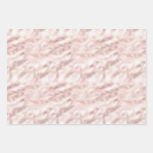 Blush Gold Zebra Print Geschenkpapier Set (Vorderseite 2)