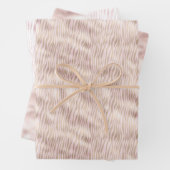 Blush Gold Zebra Print Geschenkpapier Set (Beispiel)