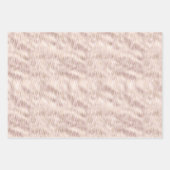 Blush Gold Zebra Print Geschenkpapier Set (Vorderseite)