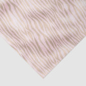 Blush Gold Zebra Print Seidenpapier (Detail)