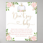 Blush Goldkürbis Sagen Sie nicht, Babyspiel Poster (Vorne)