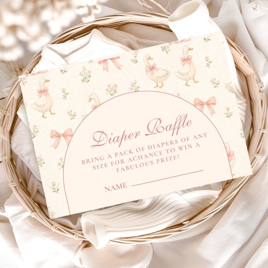Blush Goose Storybook Diapper Raffle Begleitkarte