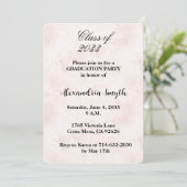 Blush Graduation Invitation Einladung (Stehend Vorderseite)