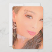 Blush Graduation Invitation Einladung (Rückseite)