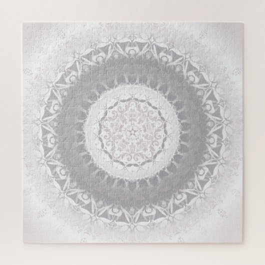 Blush Gray Mandala Puzzle (Vertikal)