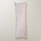 Blush Gray Princess Glitzer #1a (Imitate Glitzer) Seitenschläferkissen (Rückseite (Vertikal))