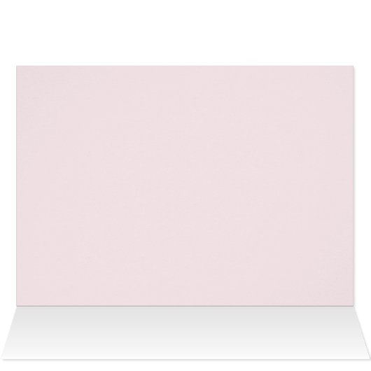 Blush & Grey Floral Wedding Danke Karte (Innenansicht Horizontal (Oben))