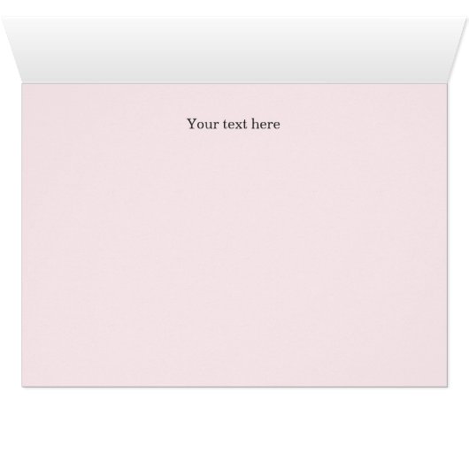 Blush & Grey Floral Wedding Danke Karte (Innenansicht Horizontal (Unten))