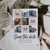 Blush Grid Collage | FOTO SAVE THE DATE