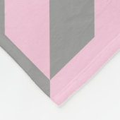 Blush Hahnentrittmuster Fleecedecke (Ecke)