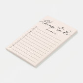 Blush-Hand-Letters Post-it Klebezettel (angewinkelt)