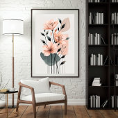 Blush Harmony Botanicals Fotodruck