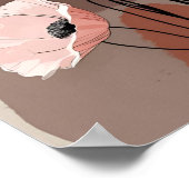 Blush Harmony - Moderne Blume V Poster (Ecke)