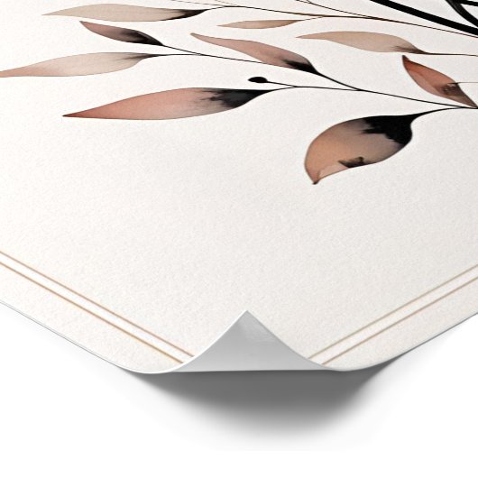 Blush Harmony Poster (Ecke)