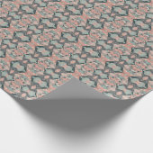 Blush Harmony Valentinstag Wrapping Paper Geschenkpapier (Ecke)