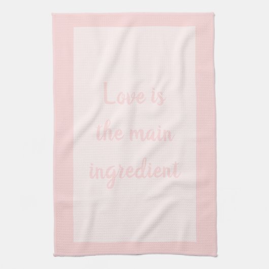 Blush Haven - weiß Geschirrtuch (Vertikal)