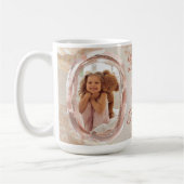 Blush Heirloom Heart Family Photo Keepsake Panel Kaffeetasse (Links)