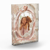 Blush Heirloom Heart Photo Frame Loving Keepsake Fotoblock (Links)