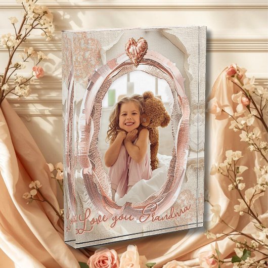 Blush Heirloom Heart Photo Frame Loving Keepsake Fotoblock
