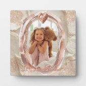 Blush Heirloom Heart Photo Frame Loving Keepsake Fotoplatte (Vorderseite)