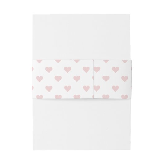 Blush-Herz-Muster Einladungsbanderole (Rückseitenbeispiel)