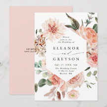 Blush Hexagon Hochzeit im botanischen Blumengarten