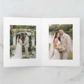 Blush Hibiscus Garden Wedding Dankeskarte (Innenseite)