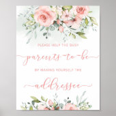 Blush hilft den beschäftigten Eltern, einen Umschl Poster (Vorne)