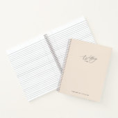 Blush-Hochzeitspläne Notizblock (Innenseite)