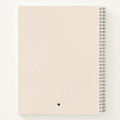 Blush-Hochzeitspläne Notizblock (Rückseite)