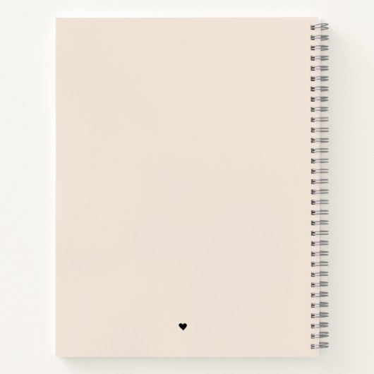 Blush-Hochzeitspläne Notizblock (Rückseite)