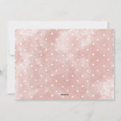 Blush Holiday Tickets Fotokarte Feiertagskarte (Rückseite)