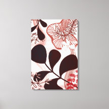 Blush Horizon – Moderne Abstrakte Botanik 