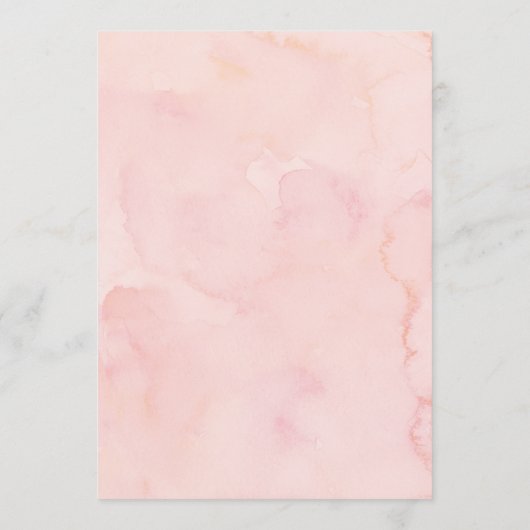 Blush Hydrangea Hochzeit Begrüßungsschreiben Programm (Rückseite)