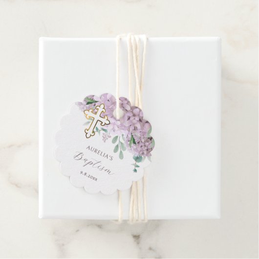 Blush Hydrangea Taufe Anhänger (Beispiel)